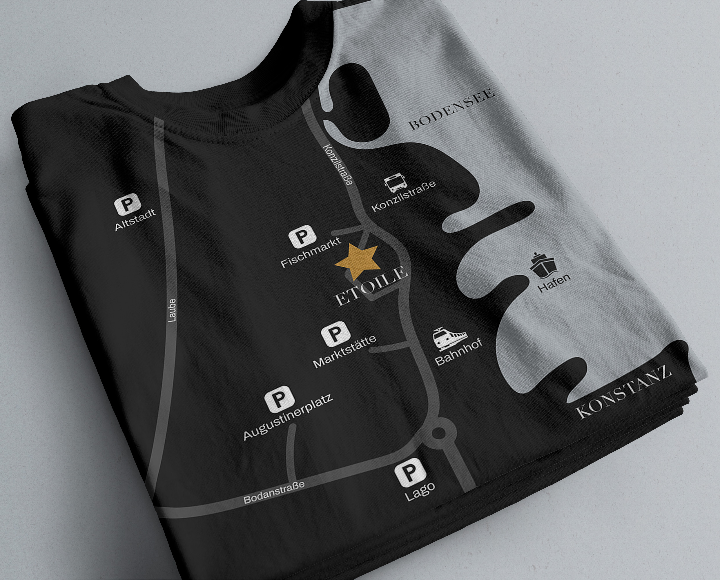 Stadtkarte von Konstanz mit Etoile